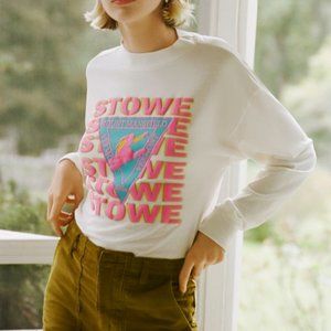 Urban Outfitters graphic “STOWE” neon tee